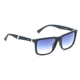 Irus Blue Gradient Lens Square Sunglass Full Rim Matt Blue Frame With 100% Uv Protection - Irs1167C4Sg