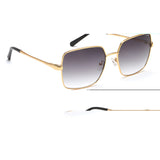 Irus Smoke Gradient Lens Butterfly Sunglass Full Rim Shiny Gold Frame With 100% Uv Protection - Irs1174C1Sg
