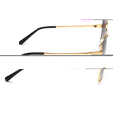 Irus Smoke Gradient Lens Butterfly Sunglass Full Rim Shiny Gold Frame With 100% Uv Protection - Irs1174C1Sg