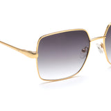 Irus Smoke Gradient Lens Butterfly Sunglass Full Rim Shiny Gold Frame With 100% Uv Protection - Irs1174C1Sg