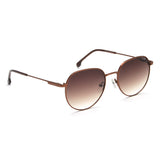 Irus Brown Gradient Lens Oval Sunglass Full Rim Shiny Brown Frame With 100% Uv Protection - Irs1175C3Sg