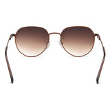 Irus Brown Gradient Lens Oval Sunglass Full Rim Shiny Brown Frame With 100% Uv Protection - Irs1175C3Sg