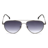 Irus Smoke Gradient Lens Pilot Sunglass Full Rim Shiny Dark Gun Frame With 100% Uv Protection - Irs1176C3Sg