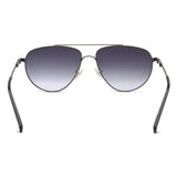 Irus Smoke Gradient Lens Pilot Sunglass Full Rim Shiny Dark Gun Frame With 100% Uv Protection - Irs1176C3Sg
