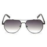 Irus Green Gradient Lens Pilot Sunglass Full Rim Shiny Black Frame With 100% Uv Protection - Irs1179C2Sg
