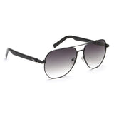 Irus Green Gradient Lens Pilot Sunglass Full Rim Shiny Black Frame With 100% Uv Protection - Irs1179C2Sg