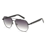 Irus Green Gradient Lens Pilot Sunglass Full Rim Shiny Black Frame With 100% Uv Protection - Irs1179C2Sg