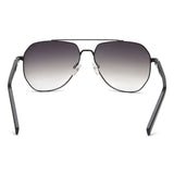 Irus Green Gradient Lens Pilot Sunglass Full Rim Shiny Black Frame With 100% Uv Protection - Irs1179C2Sg