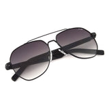Irus Green Gradient Lens Pilot Sunglass Full Rim Shiny Black Frame With 100% Uv Protection - Irs1179C2Sg