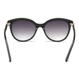 Irus Smoke Gradient Lens Cat Eye Sunglass Full Rim Shiny Black Frame With 100% Uv Protection - Irs1188C1Sg
