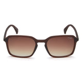 Irus Brown Gradient Lens Square Sunglass Full Rim Matt Transparent Brown Frame With 100% Uv Protection - Irs1190C2Psg