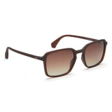 Irus Brown Gradient Lens Square Sunglass Full Rim Matt Transparent Brown Frame With 100% Uv Protection - Irs1190C2Psg