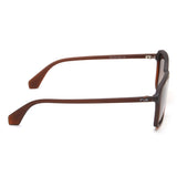 Irus Brown Gradient Lens Square Sunglass Full Rim Matt Transparent Brown Frame With 100% Uv Protection - Irs1190C2Psg