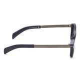 Irus Blue Gradient Lens Rectangular Sunglass Full Rim Shiny Blue Frame With 100% Uv Protection - Irs1191C3Sg