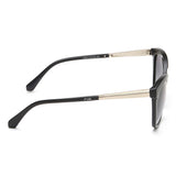 Irus Smoke Gradient Lens Cat Eye Sunglass Full Rim Shiny Black Frame With 100% Uv Protection - Irs1193C1Sg