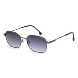 Irus Smoke Gradient Lens Rectangular Sunglass Full Rim Shiny Dark Gun Frame With 100% Uv Protection - Irs1201C2Sg