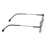 Irus Smoke Gradient Lens Rectangular Sunglass Full Rim Shiny Dark Gun Frame With 100% Uv Protection - Irs1201C2Sg
