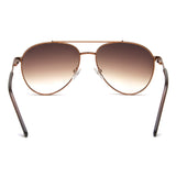Irus Brown Gradient Lens Pilot Sunglass Full Rim Shiny Brown Frame With 100% Uv Protection - Irs1202C3Sg