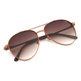 Irus Brown Gradient Lens Pilot Sunglass Full Rim Shiny Brown Frame With 100% Uv Protection - Irs1202C3Sg