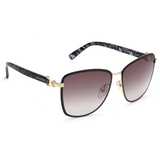 Longchamp Brown Gradient Lens Tea Cup Sunglass Full Rim Gold Frame With 100% Uv Protection - Lo 103 720 58 S