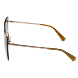 Longchamp Green Lens Cat Eye Sunglass Rimless Copper Frame  - 886895428279