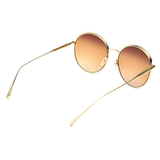 Longchamp Brown Gradient Lens Aviator Sunglass Rimless Gold Frame With 100% Uv Protection - Lo 131 718 56 S