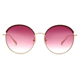 Longchamp Purple Lens Aviator Sunglass Rimless Matt Wine Frame  - 886895452151