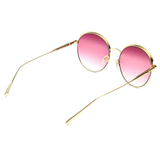 Longchamp Purple Lens Aviator Sunglass Rimless Matt Wine Frame  - 886895452151