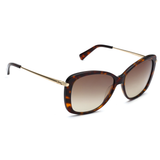 Longchamp Green Lens Modified Rectangle Sunglass Full Rim Dark Havana Frame With 100% Uv Protection - Lo 616 213 56 S