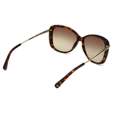 Longchamp Green Lens Modified Rectangle Sunglass Full Rim Dark Havana Frame With 100% Uv Protection - Lo 616 213 56 S
