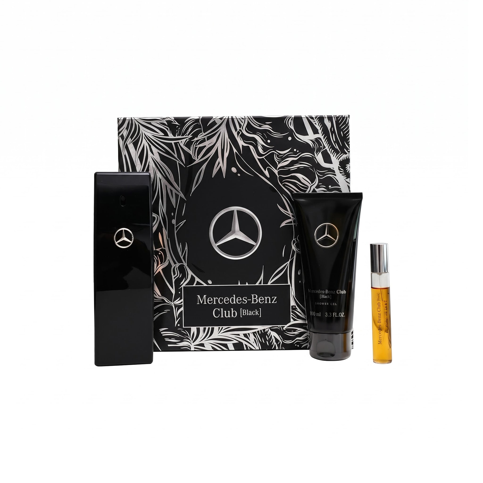 Mercedes Benz Club Black Gift Set (Eau de Toilette100ml+Shower Gel 100ml+Pen Spray10ml)
