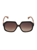 Maxmara Brown Lens Butterfly Sunglass Full Rim Brown Frame With No Uv Protection - Mm0056 50F