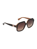 Maxmara Brown Lens Butterfly Sunglass Full Rim Brown Frame With No Uv Protection - Mm0056 50F