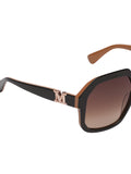 Maxmara Brown Lens Butterfly Sunglass Full Rim Brown Frame With No Uv Protection - Mm0056 50F