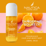 Nautica Coastal Crush Tangerine Squeeze Fragrance Hair & Body Mist 236ml
