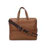 Perquisite Perry Dark Tan Laptop Briefcase