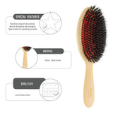 Janeke Pneumatic Brush Horn With Massage Bristles