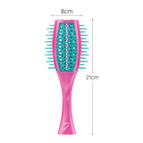 Janeke Professional Fuchsia & Turquoise Ventilated Tulip Brush
