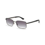 Police Matt Dark Gun Lens Rectangular Sunglass Full Rim Matt Dark Gun Frame With 100% Uv Protection - Spla54588H5Sg
