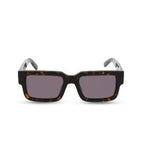 Police Shiny Brown Demi-Shiny Dark Gun Lens Rectangular Sunglass Full Rim Shiny Brown Demi-Shiny Dark Gun Frame With 100% Uv Protection - Sple1453722Sg