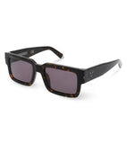 Police Shiny Brown Demi-Shiny Dark Gun Lens Rectangular Sunglass Full Rim Shiny Brown Demi-Shiny Dark Gun Frame With 100% Uv Protection - Sple1453722Sg