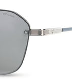 Police Shiny Light Gold Lens Square Sunglass Full Rim Shiny Light Gold Frame With 100% Uv Protection - Sple1654300Gsg