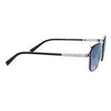 Police Shiny Silver Lens Square Sunglass Full Rim Shiny Silver Frame With 100% Uv Protection - Sple1654579Vsg