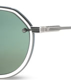 Police Shiny Light Gold-Shiny Black Lens Pilot Sunglass Full Rim Shiny Light Gold-Shiny Black Frame With 100% Uv Protection - Sple1758302Sg