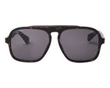 Police Brown Lens Square Sunglass Full Rim Brown & Black Frame With 100% Uv Protection - Sple2060722Sg