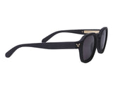 Police Black  Lens Round Sunglass Full Rim Black Frame With 100% Uv Protection - Sple3850Z42Sg