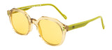 Seesaw Light Yellow Lens Geometric Sunglass Full Rim Yellow Frame With 100% Uv Protection - Ss 1081 C5