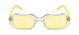 Seesaw Light Yellow Lens Geometric Sunglass Full Rim Transparent Frame With 100% Uv Protection - Ss 1082 C2