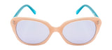 Seesaw Light Blue Lens Cat Eye Sunglass Full Rim Peach Frame With 100% Uv Protection - Ss 1083 C4