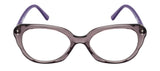 Seesaw Transparent Lens Cat Eye Sunglass Full Rim Purple Frame With 100% Uv Protection - Ss 1083 C7